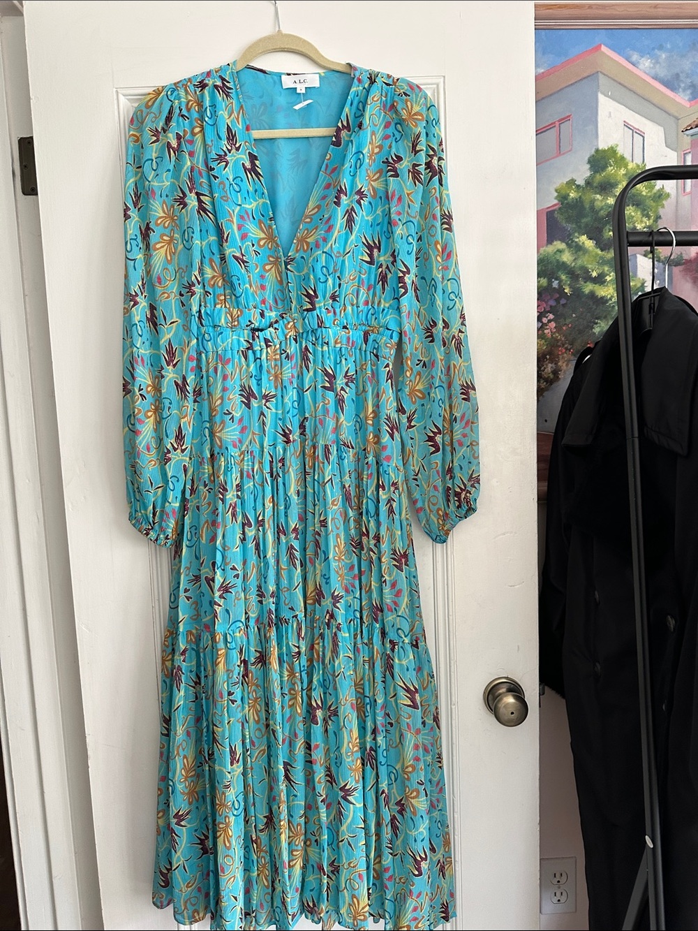 NWT A.L.C. Long Silk Dress